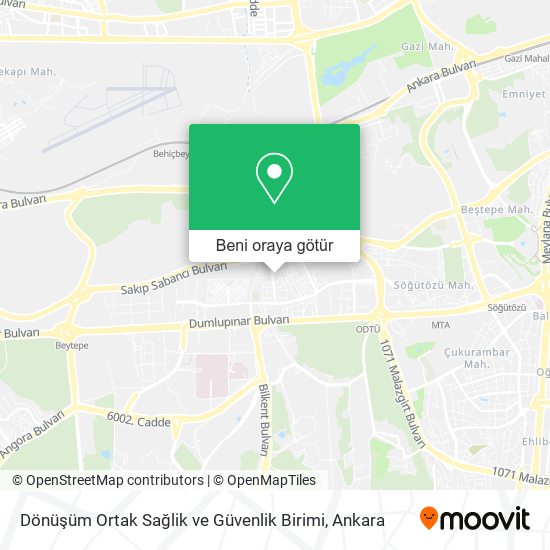 Dönüşüm Ortak Sağlik ve Güvenlik Birimi harita