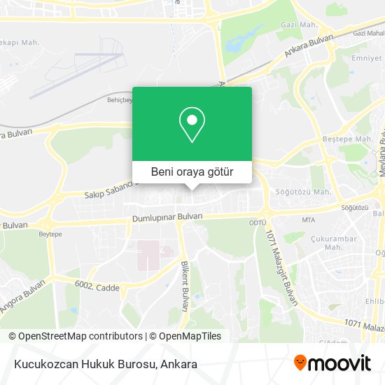 Kucukozcan Hukuk Burosu harita