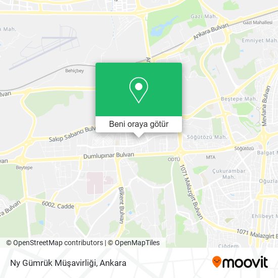 Ny Gümrük Müşavirliği harita