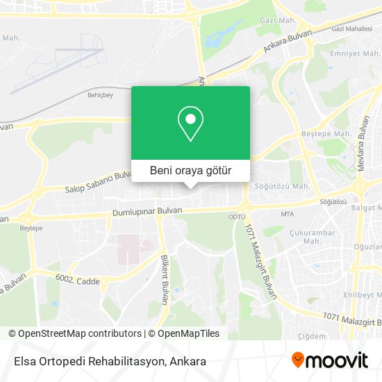 Elsa Ortopedi Rehabilitasyon harita