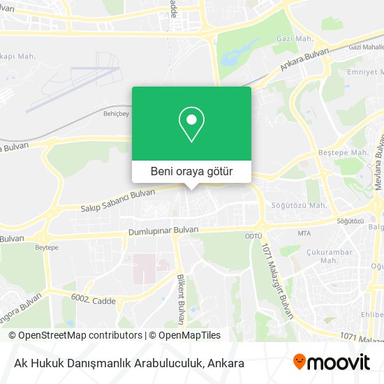 Ak Hukuk Danışmanlık Arabuluculuk harita