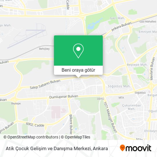 Atik Çocuk Gelişim ve Danışma Merkezi harita