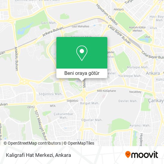 Kaligrafi Hat Merkezi harita