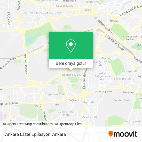 Ankara Lazer Epilasyon harita