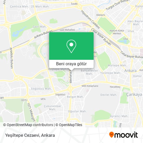 Yeşiltepe Cezaevi harita