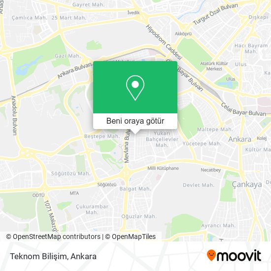 Teknom Bilişim harita