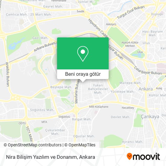Nira Bilişim Yazılım ve Donanım harita