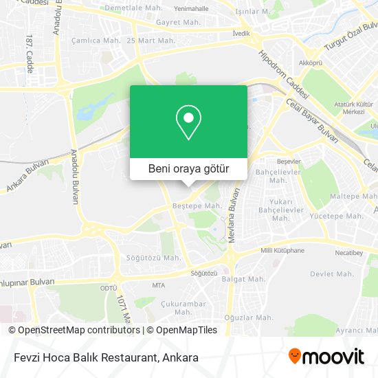 Fevzi Hoca Balık Restaurant harita