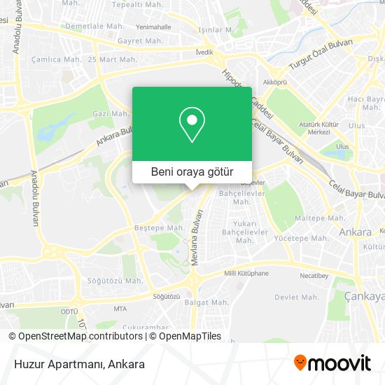 Huzur Apartmanı harita