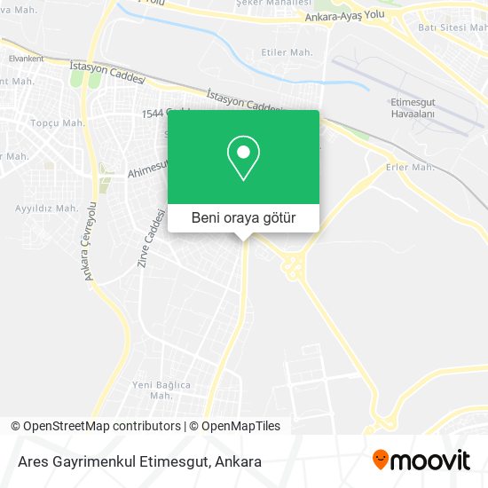 Ares Gayrimenkul Etimesgut harita