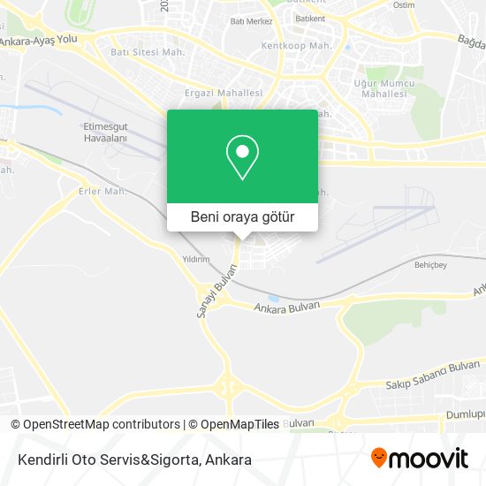 Kendirli Oto Servis&Sigorta harita