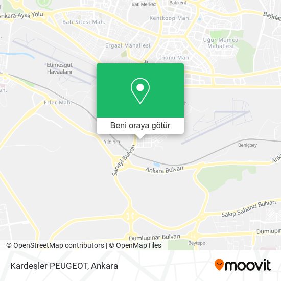 Kardeşler PEUGEOT harita