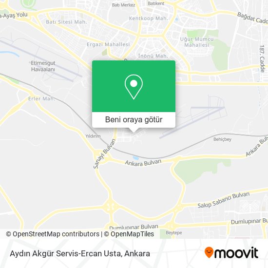 Aydın Akgür Servis-Ercan Usta harita