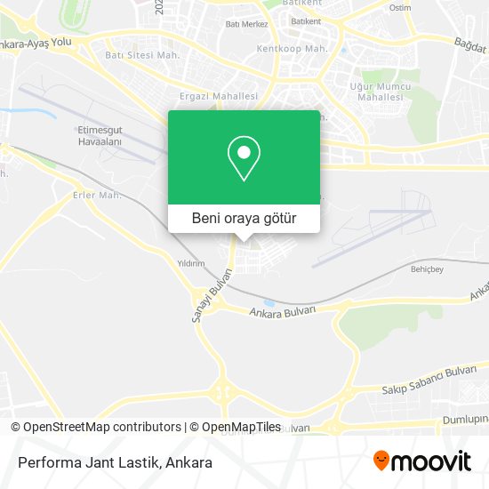 Performa Jant Lastik harita