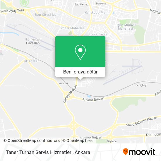Taner Turhan Servis Hizmetleri harita