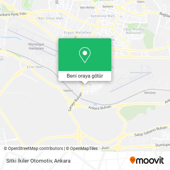 Sitki İkiler Otomotiv harita