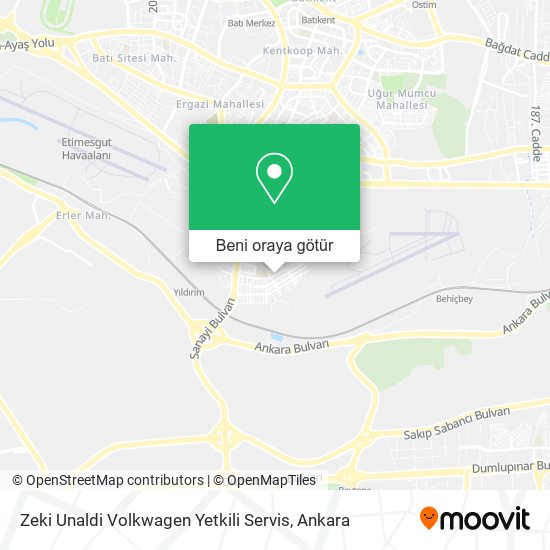 Zeki Unaldi Volkwagen Yetkili Servis harita