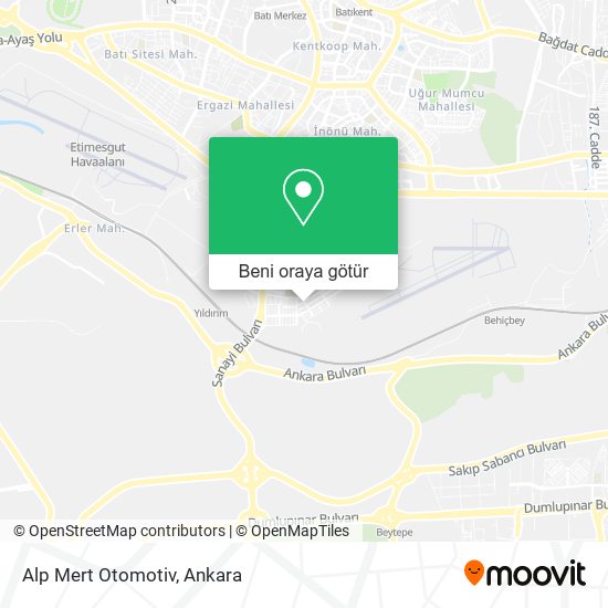 Alp Mert Otomotiv harita