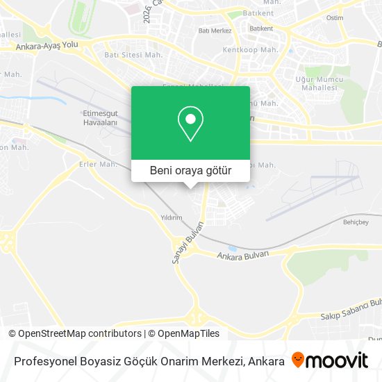 Profesyonel Boyasiz Göçük Onarim Merkezi harita