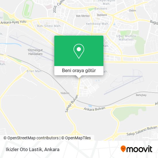 Ikizler Oto Lastik harita