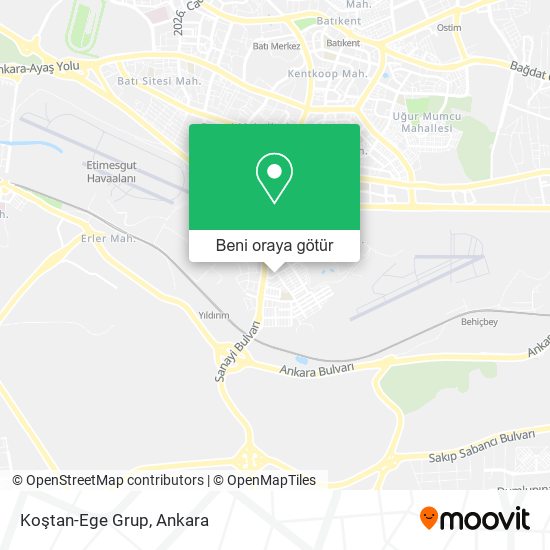 Koştan-Ege Grup harita