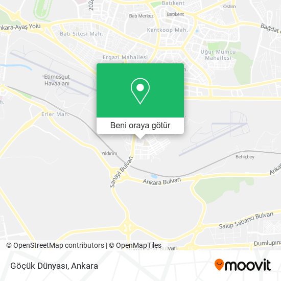 Göçük Dünyası harita