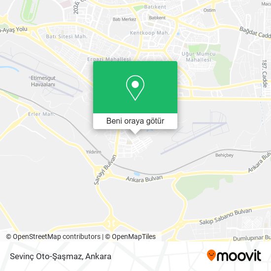 Sevinç Oto-Şaşmaz harita