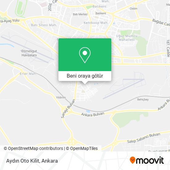 Aydın Oto Kilit harita