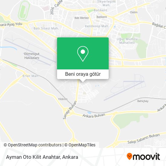 Ayman Oto Kilit Anahtar harita
