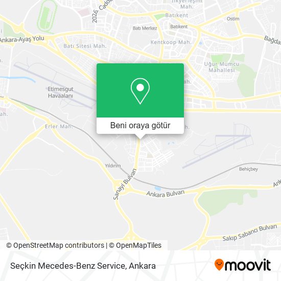 Seçkin Mecedes-Benz Service harita