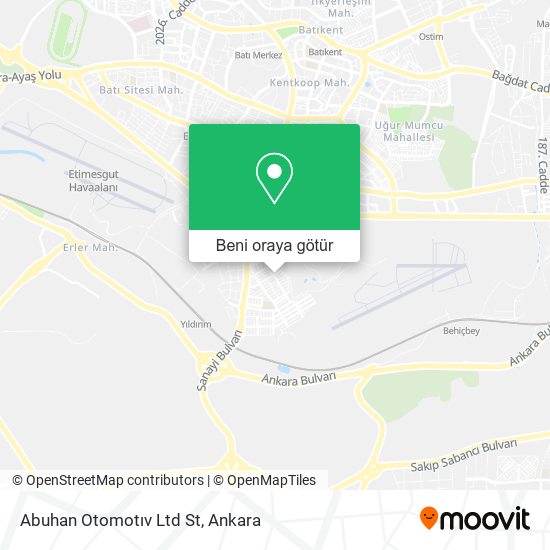Abuhan Otomotıv Ltd St harita