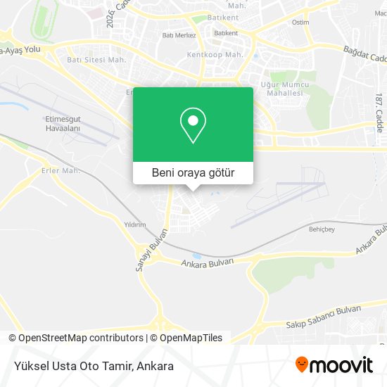 Yüksel Usta Oto Tamir harita