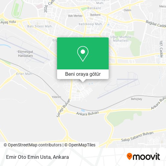 Emir Oto Emin Usta harita