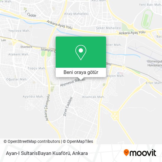 Ayan-I Sultan'sBayan Kuaförü harita