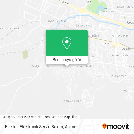 Elektrik Elektronik Servis Bakım harita