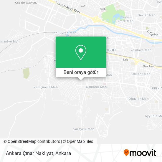 Ankara Çınar Nakliyat harita