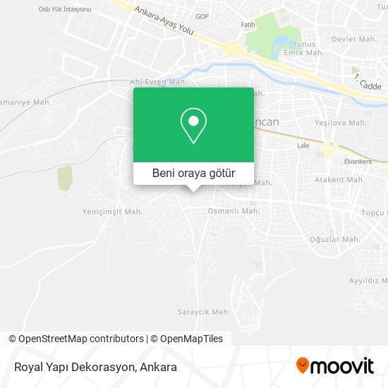 Royal Yapı Dekorasyon harita