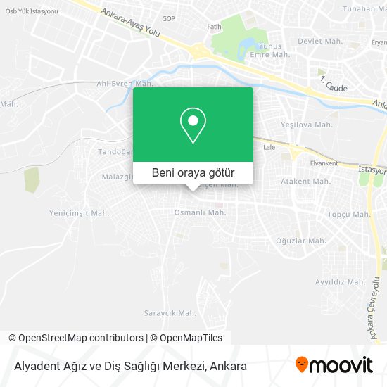 Alyadent Ağız ve Diş Sağlığı Merkezi harita