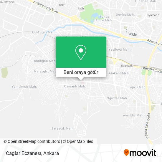 Caglar Eczanesı harita