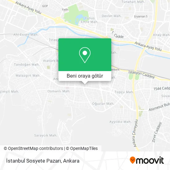 İstanbul Sosyete Pazarı harita