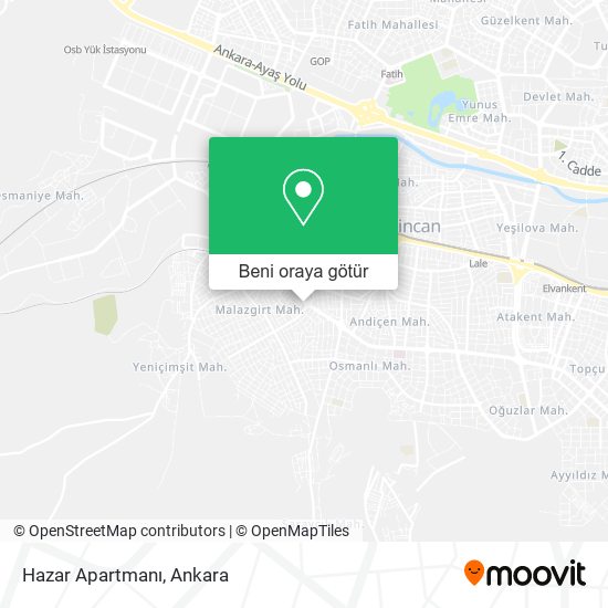 Hazar Apartmanı harita