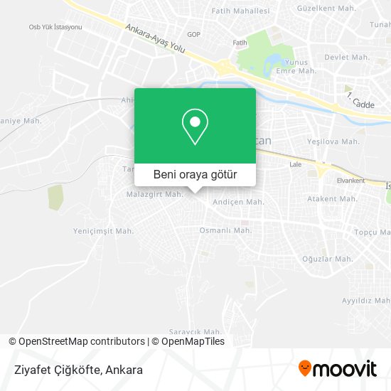 Ziyafet Çiğköfte harita