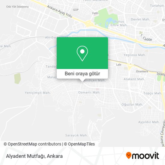 Alyadent Mutfağı harita
