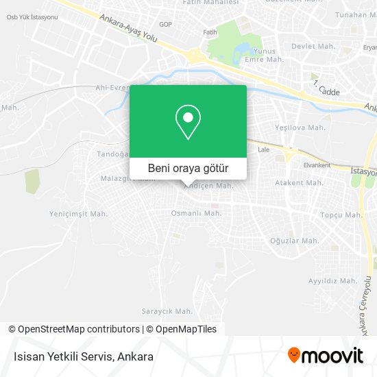 Isisan Yetkili Servis harita