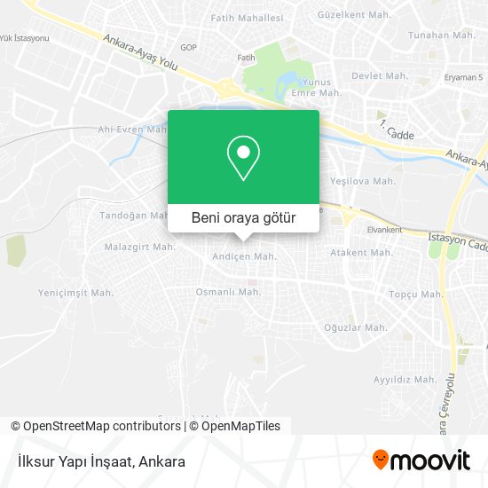 İlksur Yapı İnşaat harita