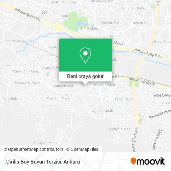 Diriliş Bay Bayan Terzisi harita
