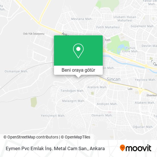 Eymen Pvc Emlak İnş. Metal Cam San. harita
