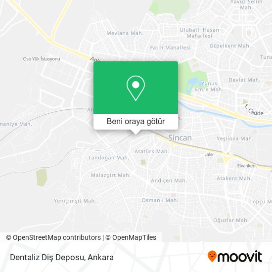 Dentaliz Diş Deposu harita