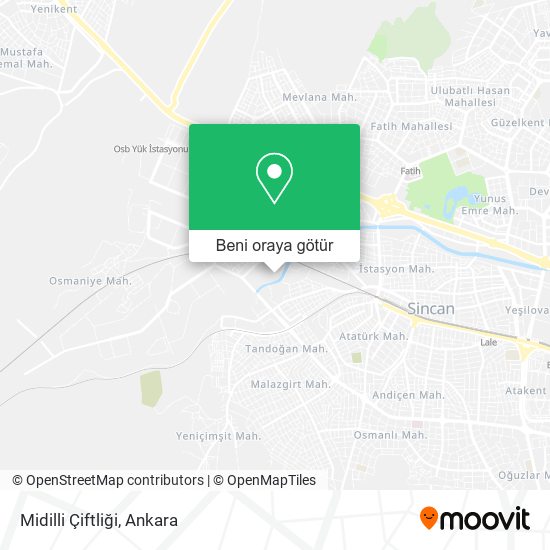 Midilli Çiftliği harita