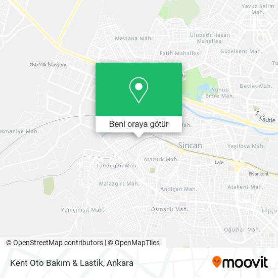 Kent Oto Bakım & Lastik harita